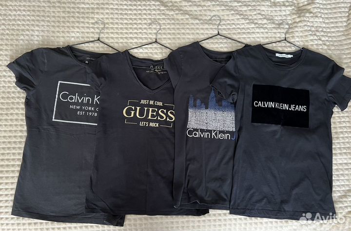 Футболки Calvin Klein и Guess