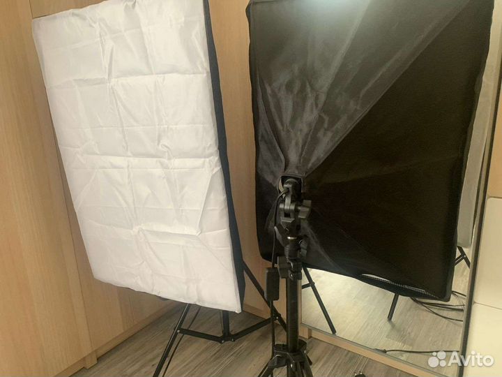 Софтбокс постоянный свет для фото + стойка