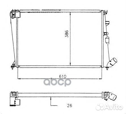 Радиатор системы охлаждения 58914 NRF