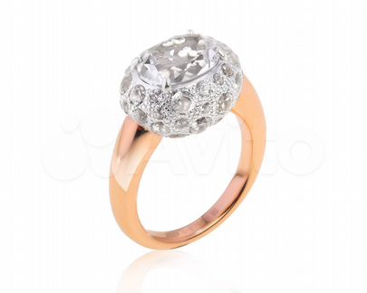 Золотое кольцо с топазами 6.35ct Pomellato Tabou