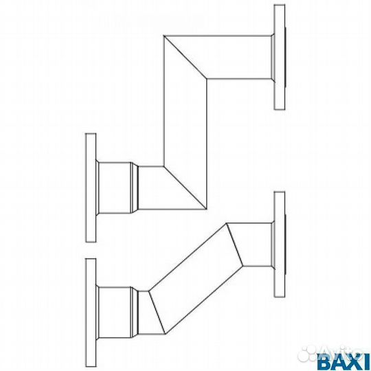 Трубы подачи/возврата baxi в разделитель производи