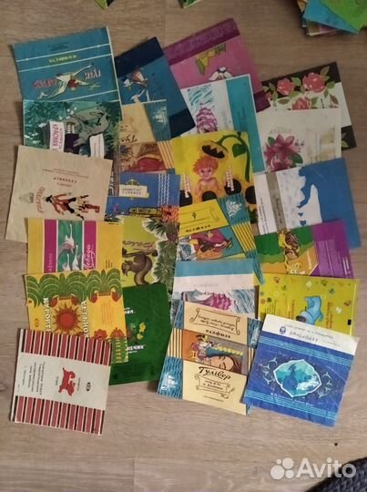 Фантики от конфет СССР и 90-тые лот