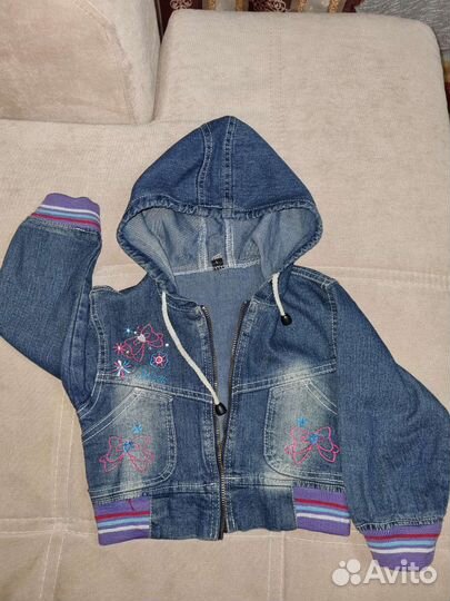 Джинсовый костюм для девочки