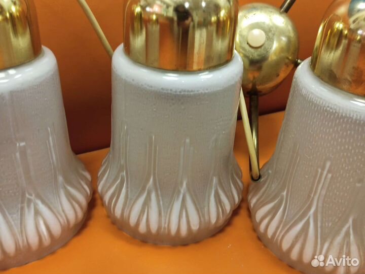 Винтажная люстра ГДР veb narva светильник СССР