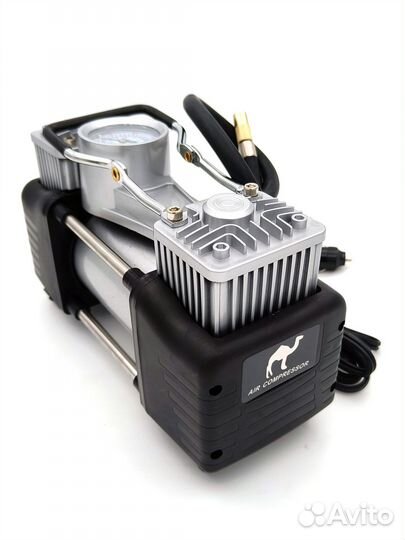 Компрессор воздушный авто 2-х поршневой в сумке