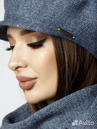 Кепка берет шапка шарф комплект