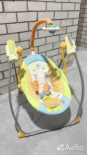 Детские электронные качели шезлонг