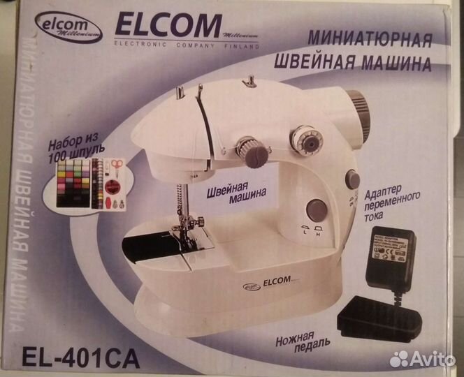 Швейная машина Финская миниатюрная Elcom El-401CA