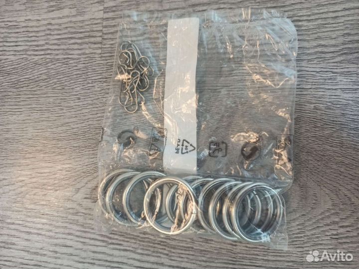 IKEA Sirlig / сирлиг. Кольца + крючки для штор