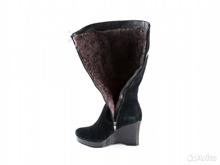 Сапоги зимние новые замшевые