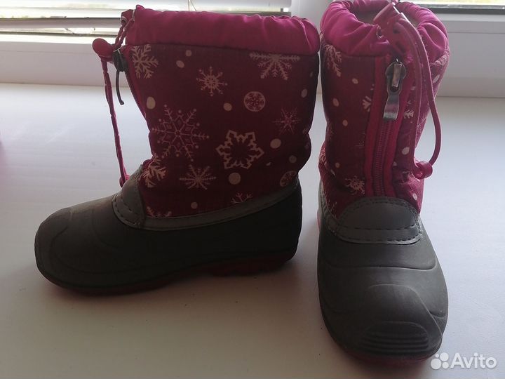Зимние сапожки для девочки. Размер 26