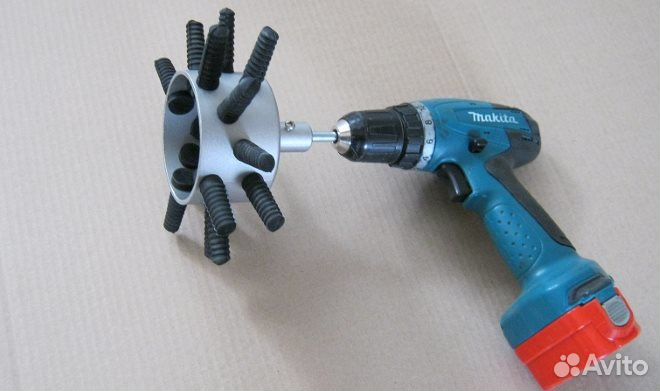 Перосъемная насадка на дрель