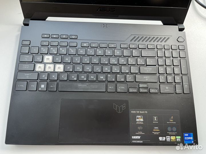 Игровой ноутбук asus TUF Dash F15 FX517Z