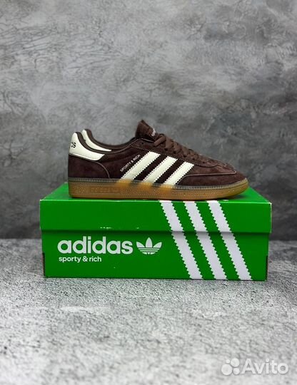 Adidas spezial sporty rich замшевые коричневые