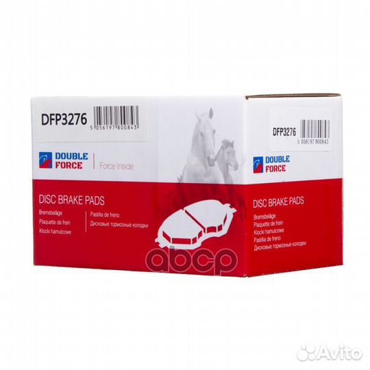 Колодки тормозные дисковые Double Force DFP3276
