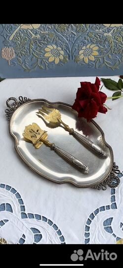 Столовые приборы для подачи блюд.Серебро.Франция