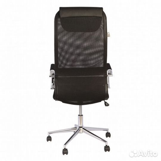 Кресло руководителя KB-9N/Black TW-01, TW-11 сетка черная, крестовина хром