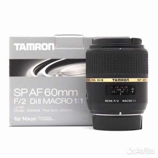 Объектив Tamron SP AF 60mm f/2.0 Di II LD Nikon F