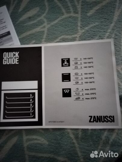 Встраиваемый духовой электрический шкаф zanussi