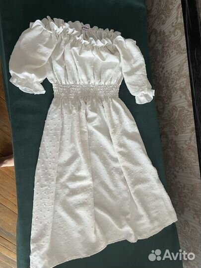 Платье летнее белое легкое для беременных 42-48