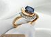 Золотое кольцо с бриллиантами, сапфир 585 / 2.49 г