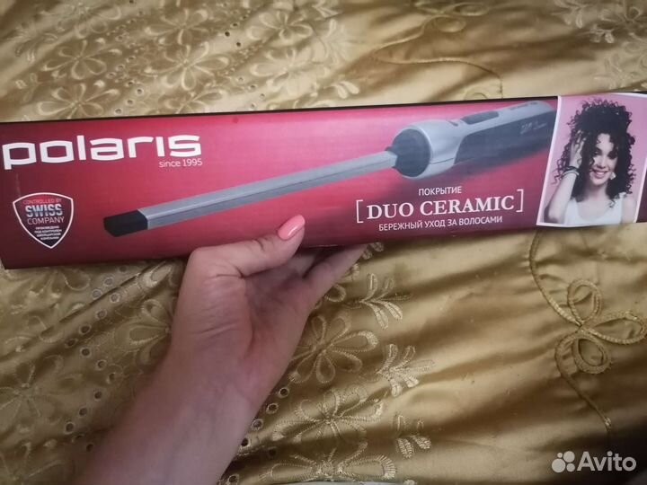 Стайлер плойка для волос polaris новый