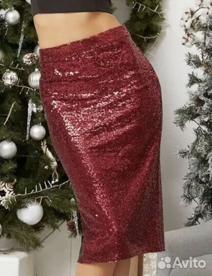 Юбка с паетками
