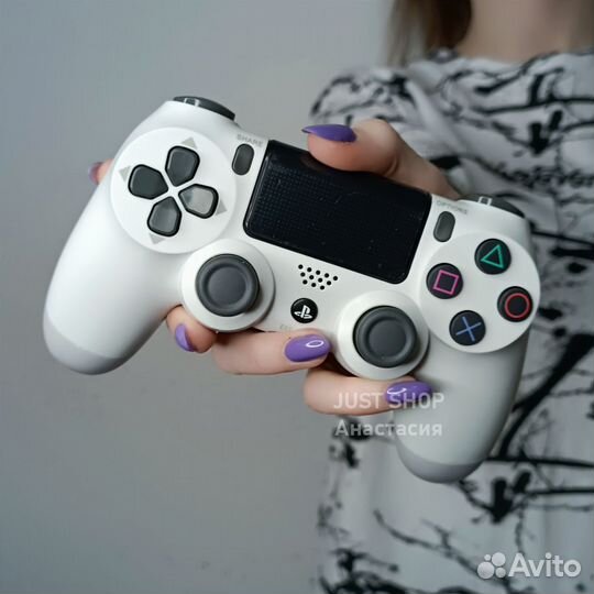 Геймпад PS4 (Dualshock 4) Белый (Гарантия)