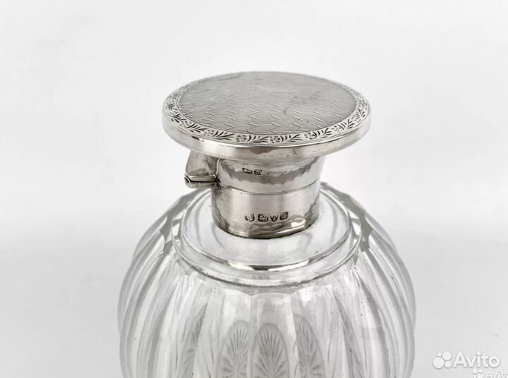 Флаконы для духов, Англия, стекло, серебро, 1919 г