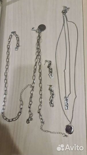 Цепочки и серьги