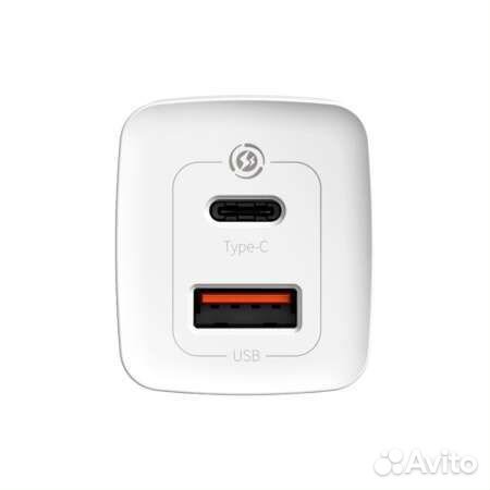 Baseus GaN2 Lite Quick Charger 65W Белый