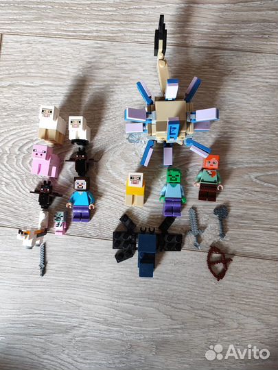 Lego минифигурки майнкрафт