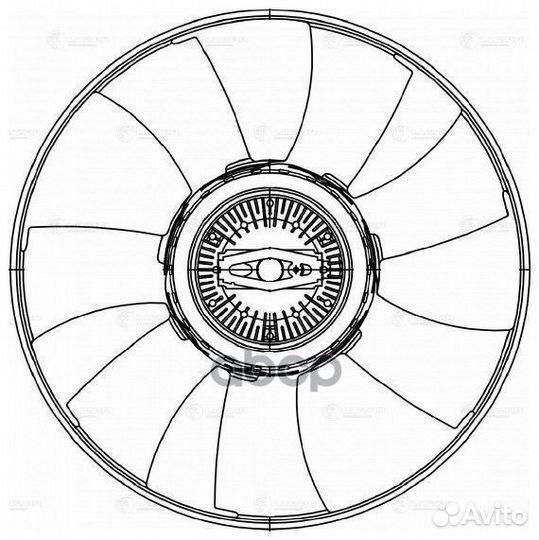 Муфта вязкост. в сборе с крыльч. для а/м Merced