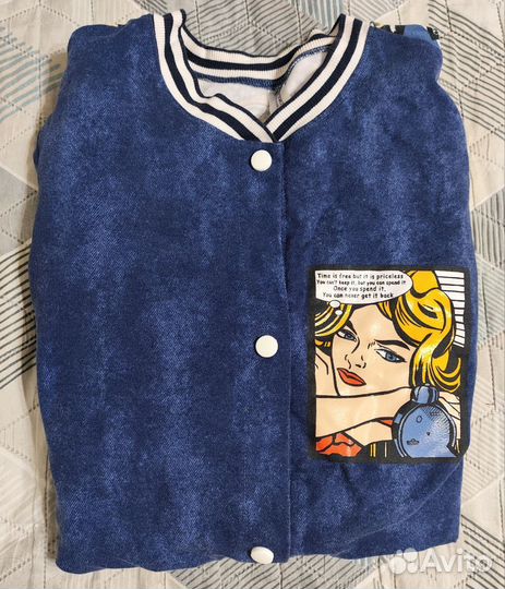 Бомбер на кнопках пинап женский 42