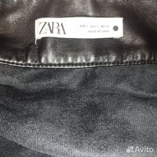 Кожаная юбка zara