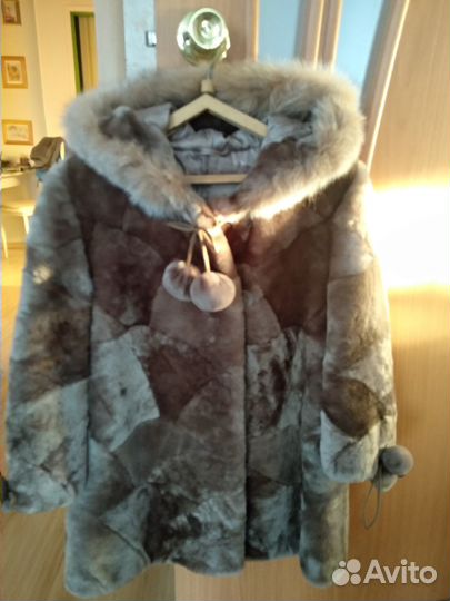 Шуба для девочки цигейка (мутон)