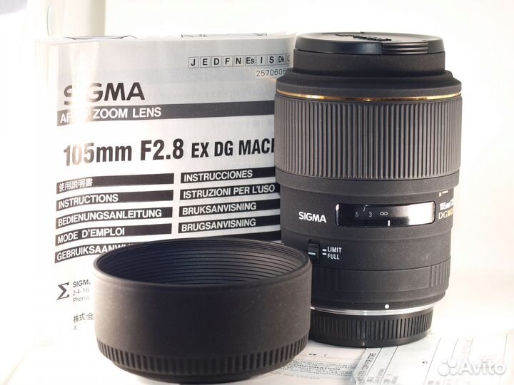 Sigma 105mm f/2.8 EX DG Macro FT 4/3
