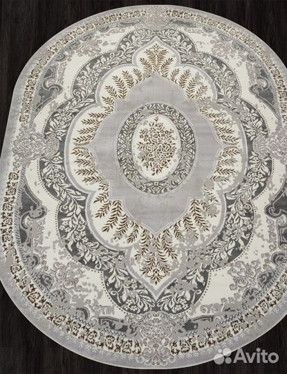 Ковер Merinos Palermo F290 gray-green Овал