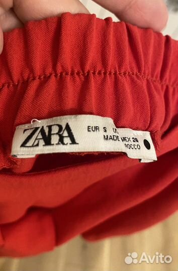 Красные шорты Zara S