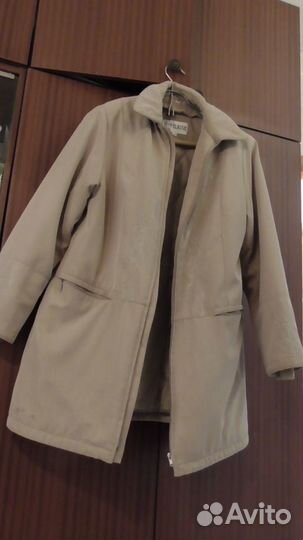 Пальто зимнее серое