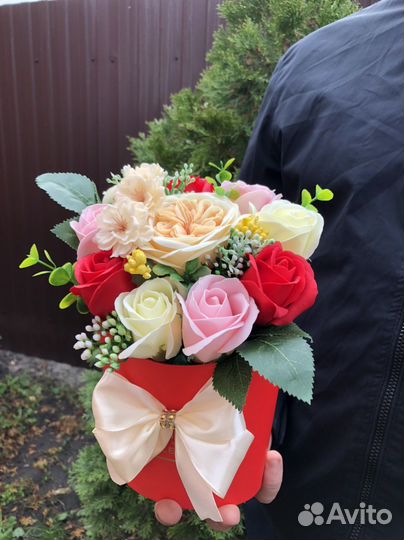 Букет из мыльных цветов