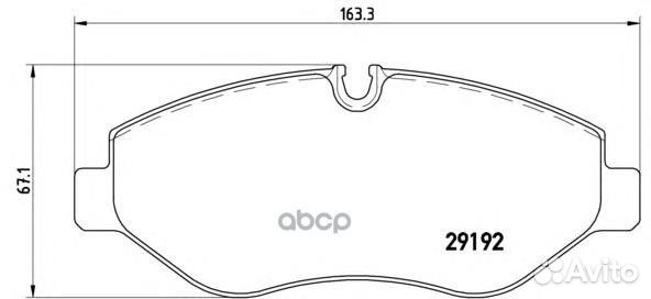 Колодки передние 2E0698151 P50085 Brembo