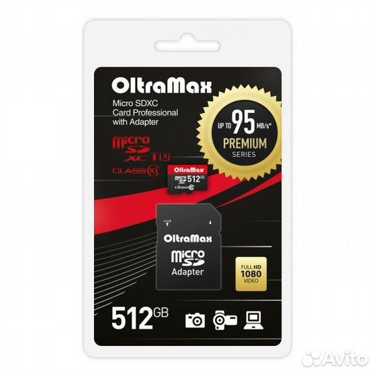 Карта памяти microsdxc 512 Гб OltraMax