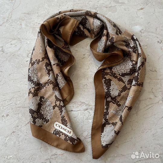 Новый шелковый платок Coach