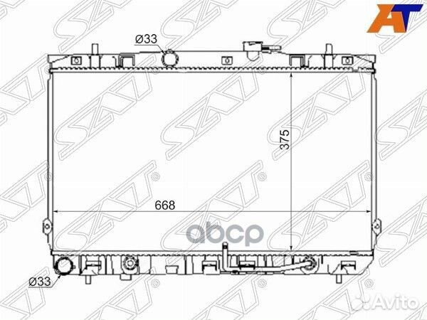 Радиатор Hyundai Elantra 00-09 / Coupe 02-09