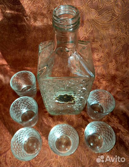 Коньячный набор. Стопки. Хрусталь