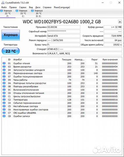 Жесткий диск HDD Western Digital RE3 1 Tb WD