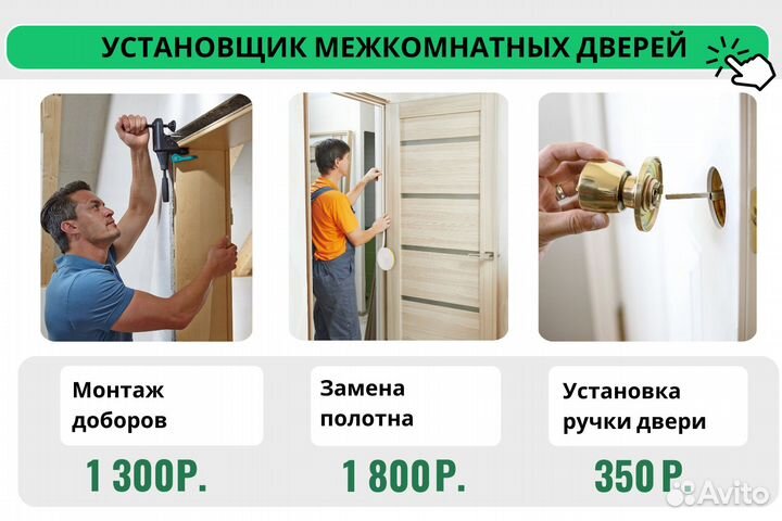 Установка межкомнатных дверей