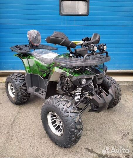 Детский квадроцикл Yamaha Aerox 125 зеленый камо