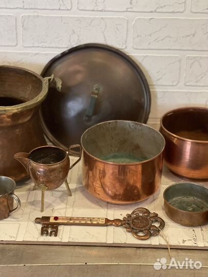Винтаж. Медь Кухонная утварь Швеция